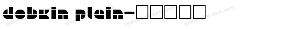 Dobkin Plain字体转换